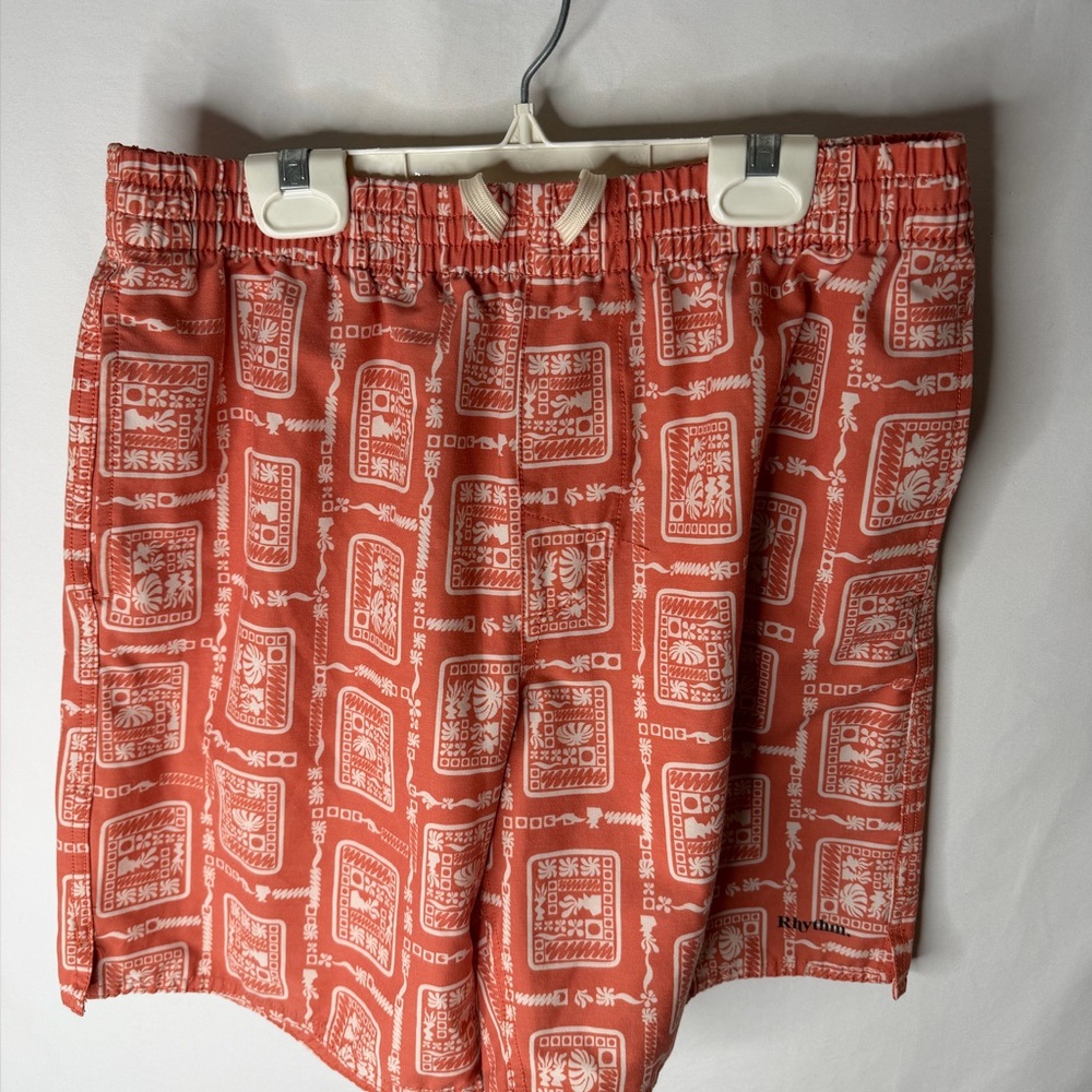 MEN’S SIZE 34 RHYTHM ORANGE SWIM TRUNKS BATHING SUIT